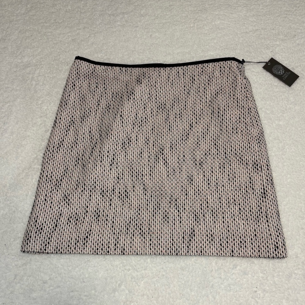 Vince Camuto Women Pink Tweed A-line Mini Skirt